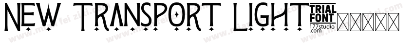 New Transport Light字体转换